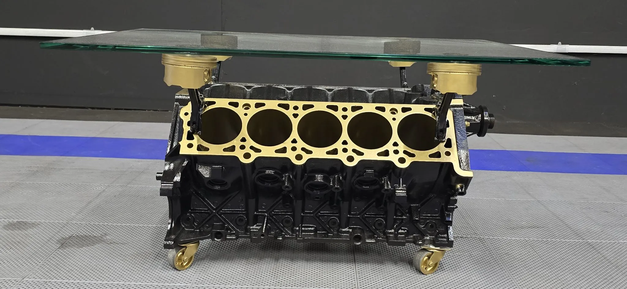 Ford 6.8L Triton V10 Engine Block Coffee Table Ford 6.8L Triton V10 Engine Block Coffee Table