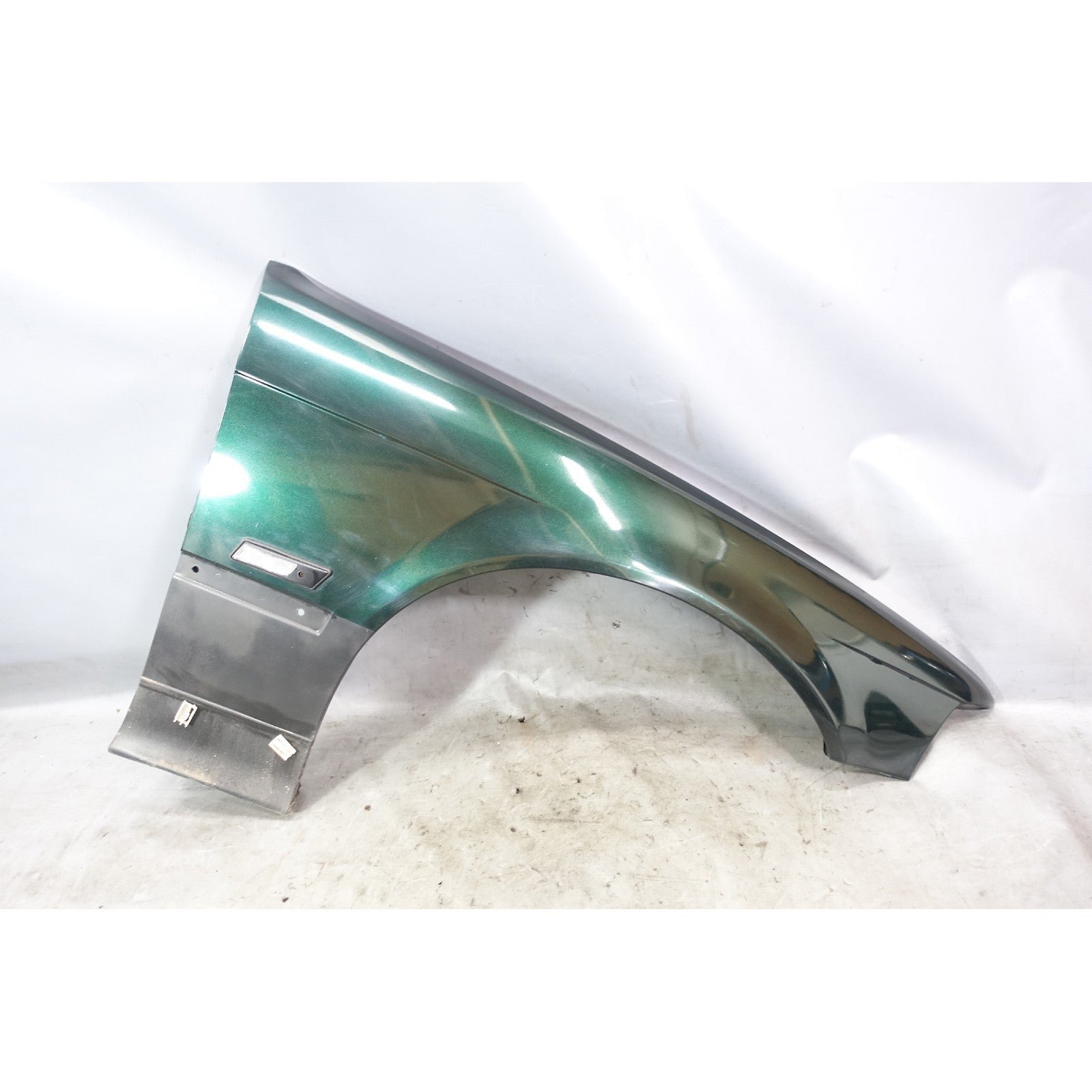 57_05bb95ce-6c8d-476f-8a5a-af0f81434fba.jpg Damaged 1992-1996 BMW E36 3-Series Sedan Compact Right Front Fender Green OEM - Image 1