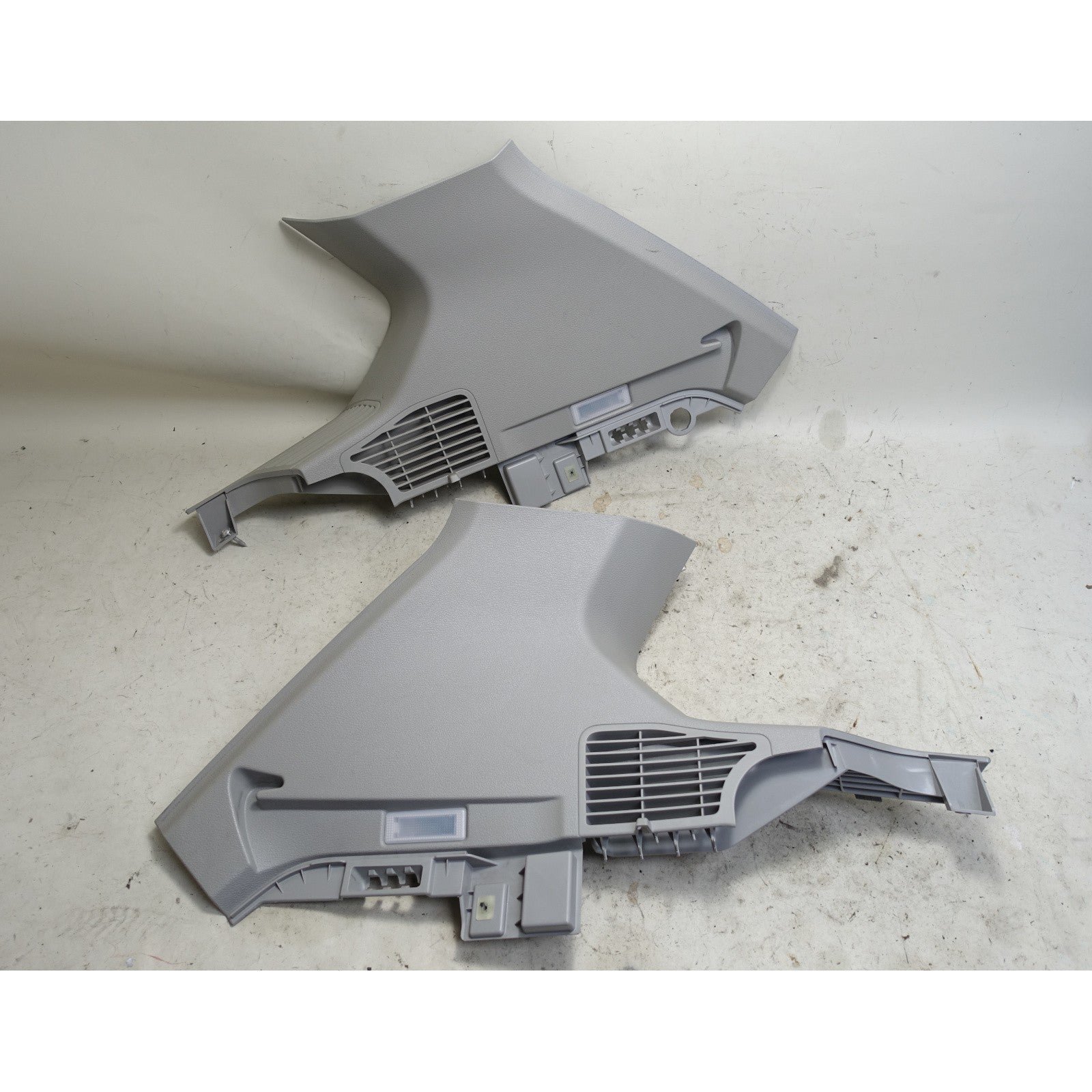 57_103ed6fa-90b3-482e-941c-6a20b770cd2a.jpg 2011-2017 BMW F25 X3 Rear D- Pillar Interior Trim Covers Grey OEM - Image 1