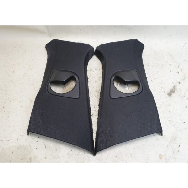 2019-2022 BMW G02 X4 F98 B- Pillar Upper Covers Pair Black Cloth OEM