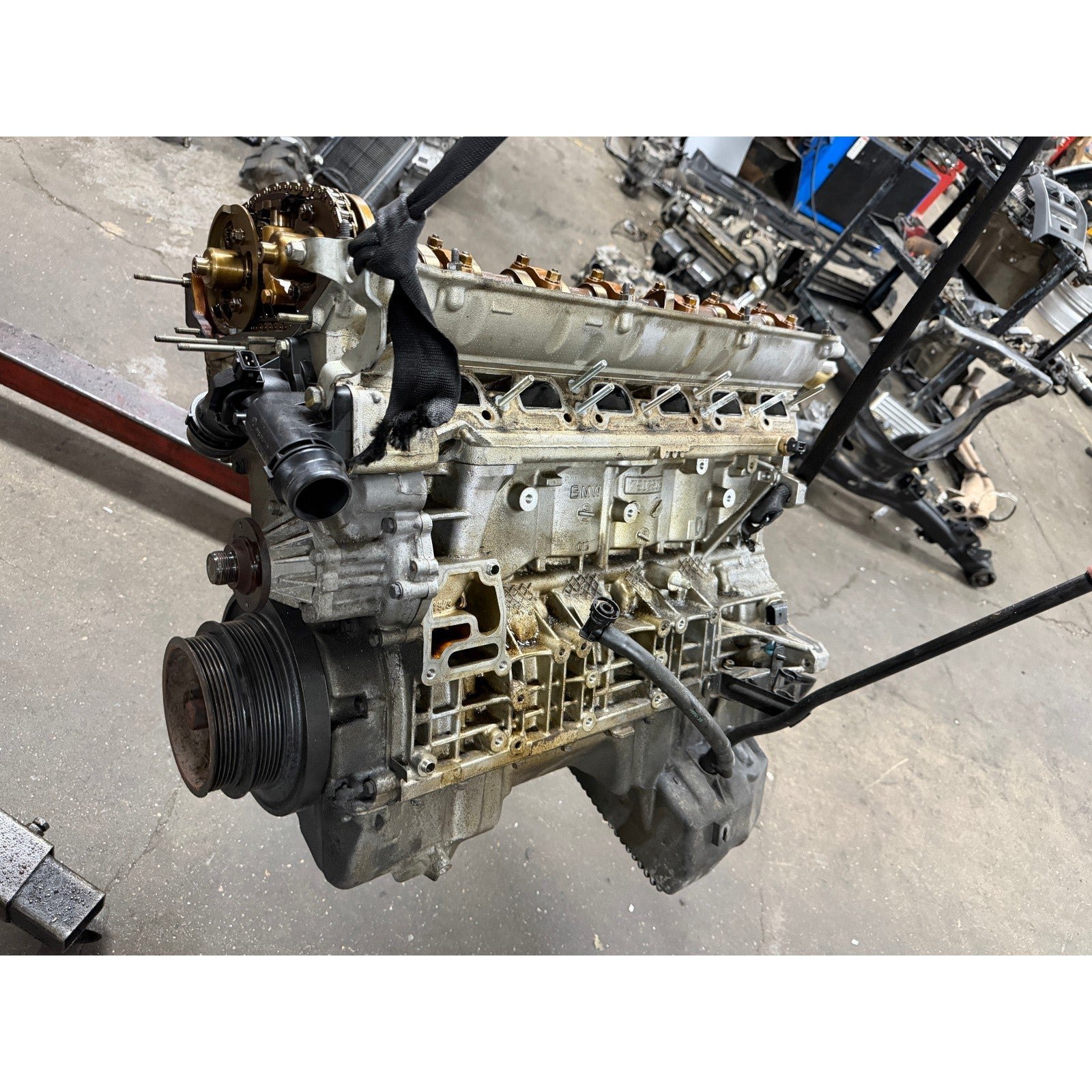 57_11fc81cc-ec79-482b-b069-f50ae565e50e.jpg 01-02 BMW Z3 3.0i M54 3.0L Engine Long Block Assembly M54b30 OEM 51k - Image 1