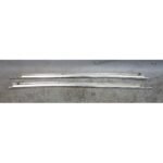82-88 BMW E28 5-Series Front Door Interior Lower Window Chrome Trim Pair OEM