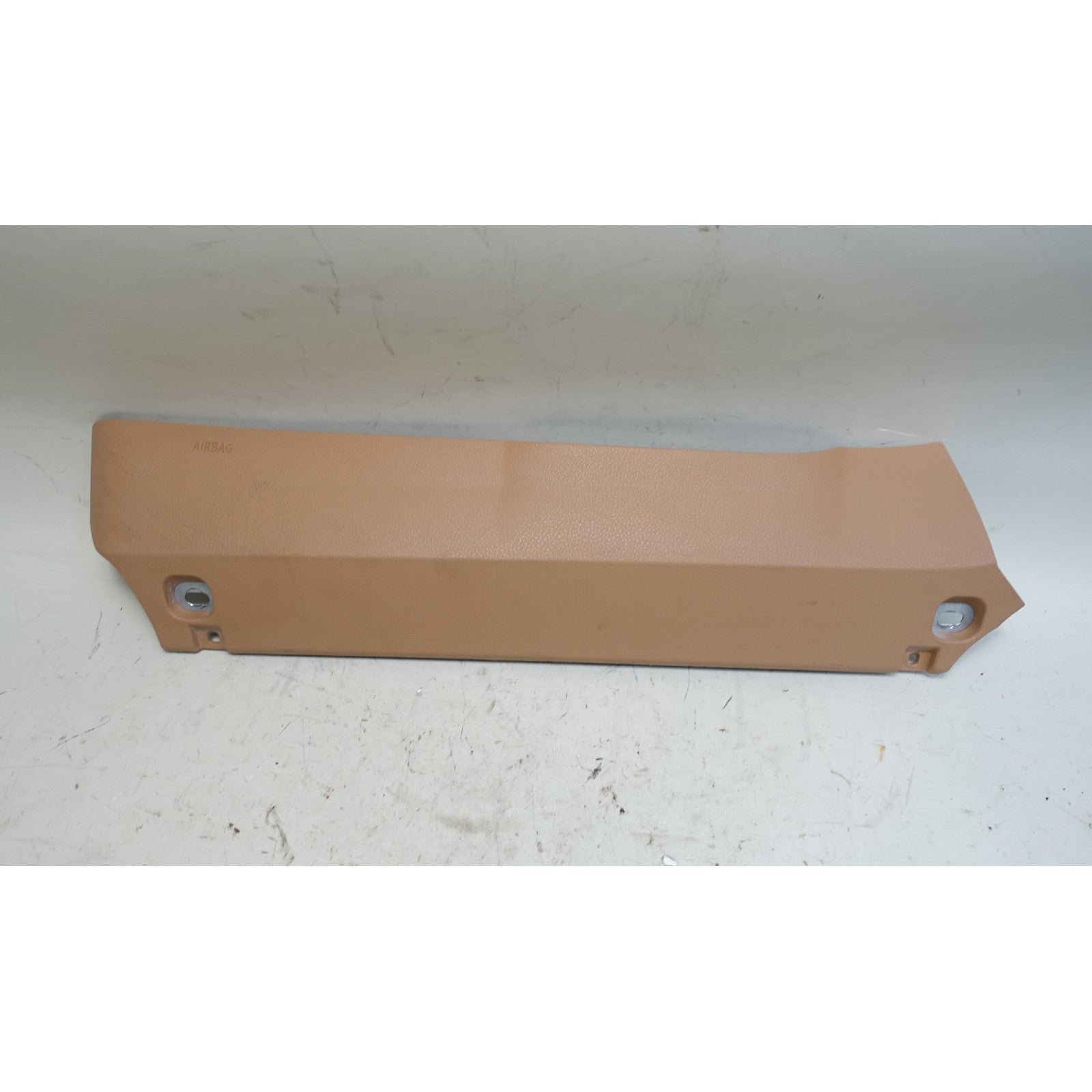 57_15a6d7f4-2b00-4515-aa3e-c6a29fa57dab.jpg BMW F01 F02 7-Series Left Driver's Lower Dash Knee Airbag Saddle Brown OEM - Image 1