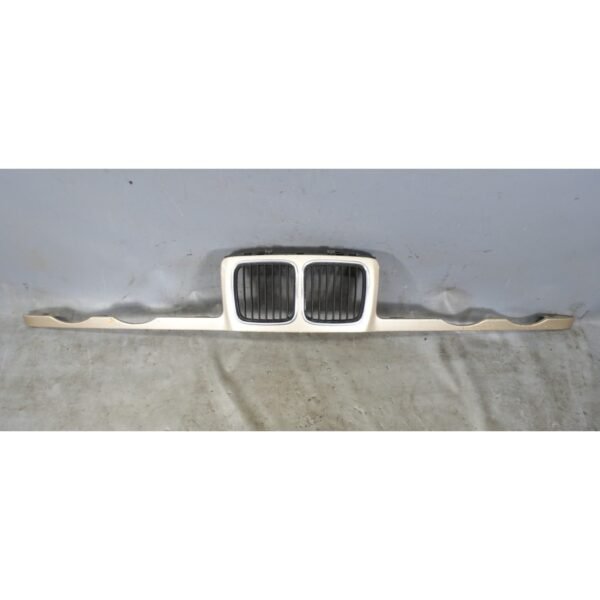 89-93 BMW E34 6-Cylinder Front Nose Panel w Kidney Grilles Kashmir Beige 301 OEM