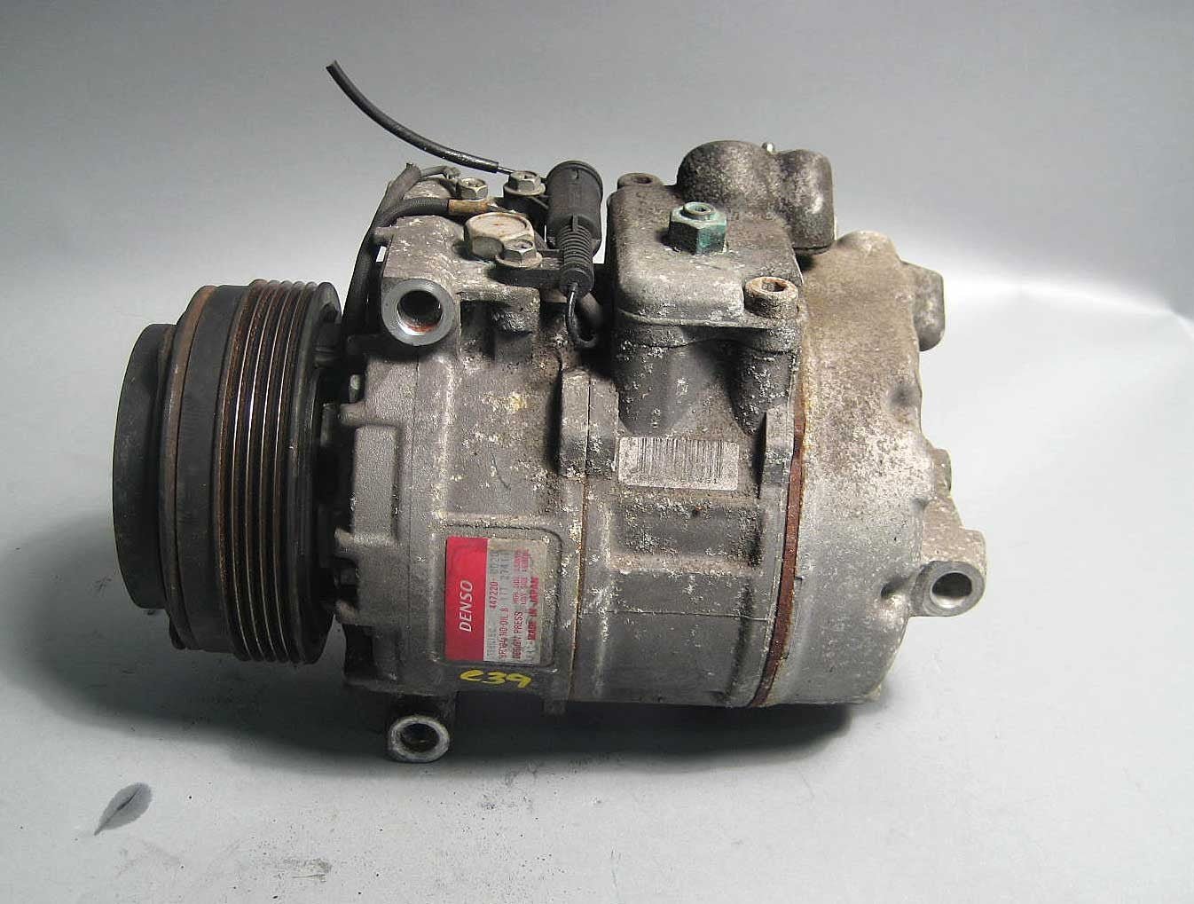 57_174fe30e-5629-4344-b232-5d406ed28e68.jpg BMW E46 3-Series E39 AC Air Conditioning Compressor Pump Denso 1998-2006 USED OE - Image 1