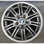 Damaged 01-06 BMW M3 Factory Front 18" M Double Spoke Style 67 Wheel Grey OEM