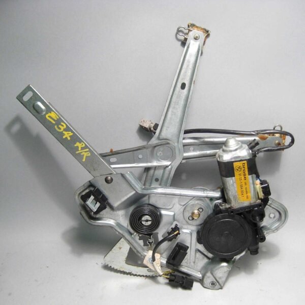 1989-1995 BMW E34 5-Series Right Rear Passeng Window Regulator Lifter w Motor OE