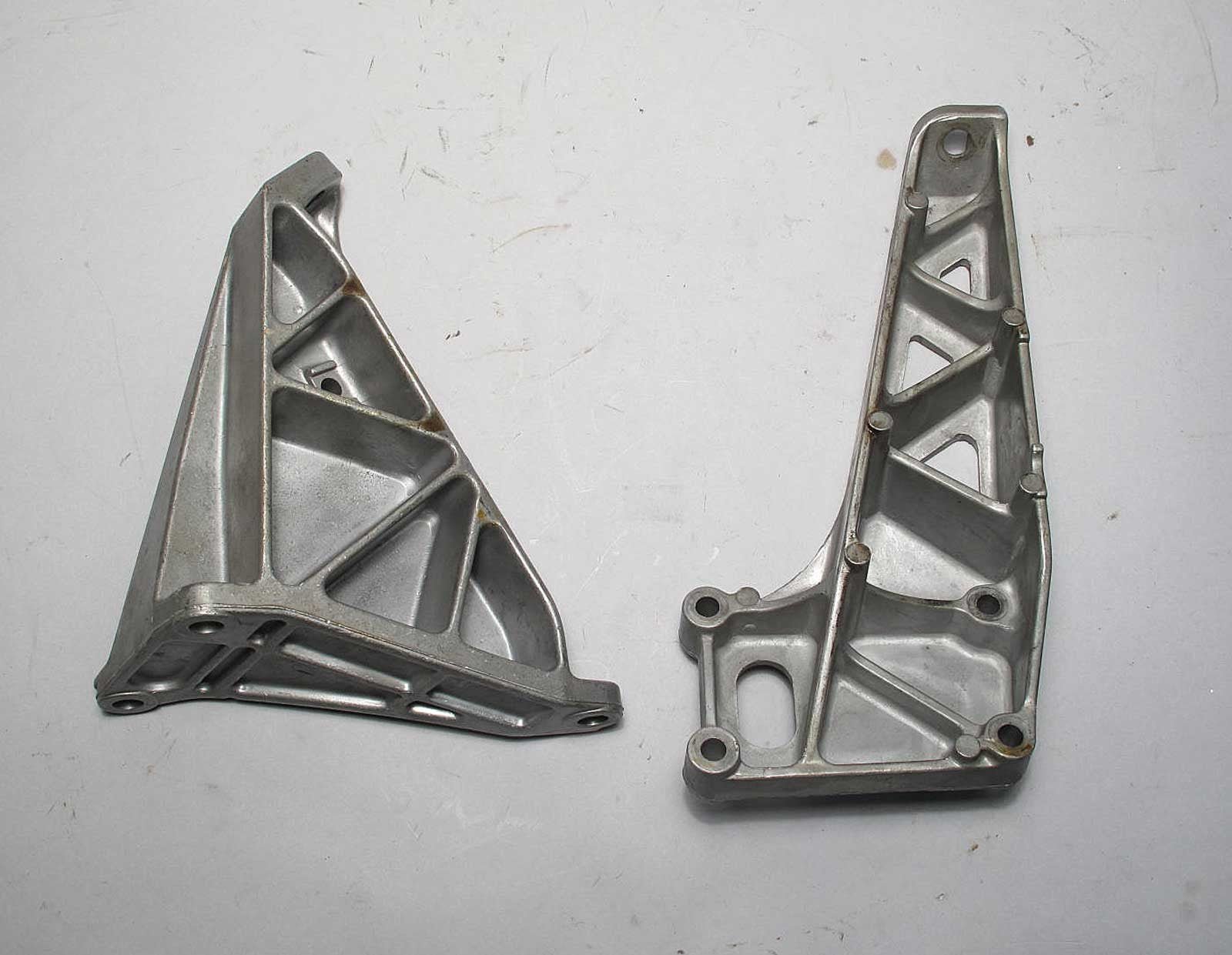 57_24e9472f-f868-47db-8a0b-9a1acd77fe06.jpg 1988-1993 BMW E32 E34 S38 M5 535i M30 Engine Suspension Arm Bracket Pair USED OE - Image 1