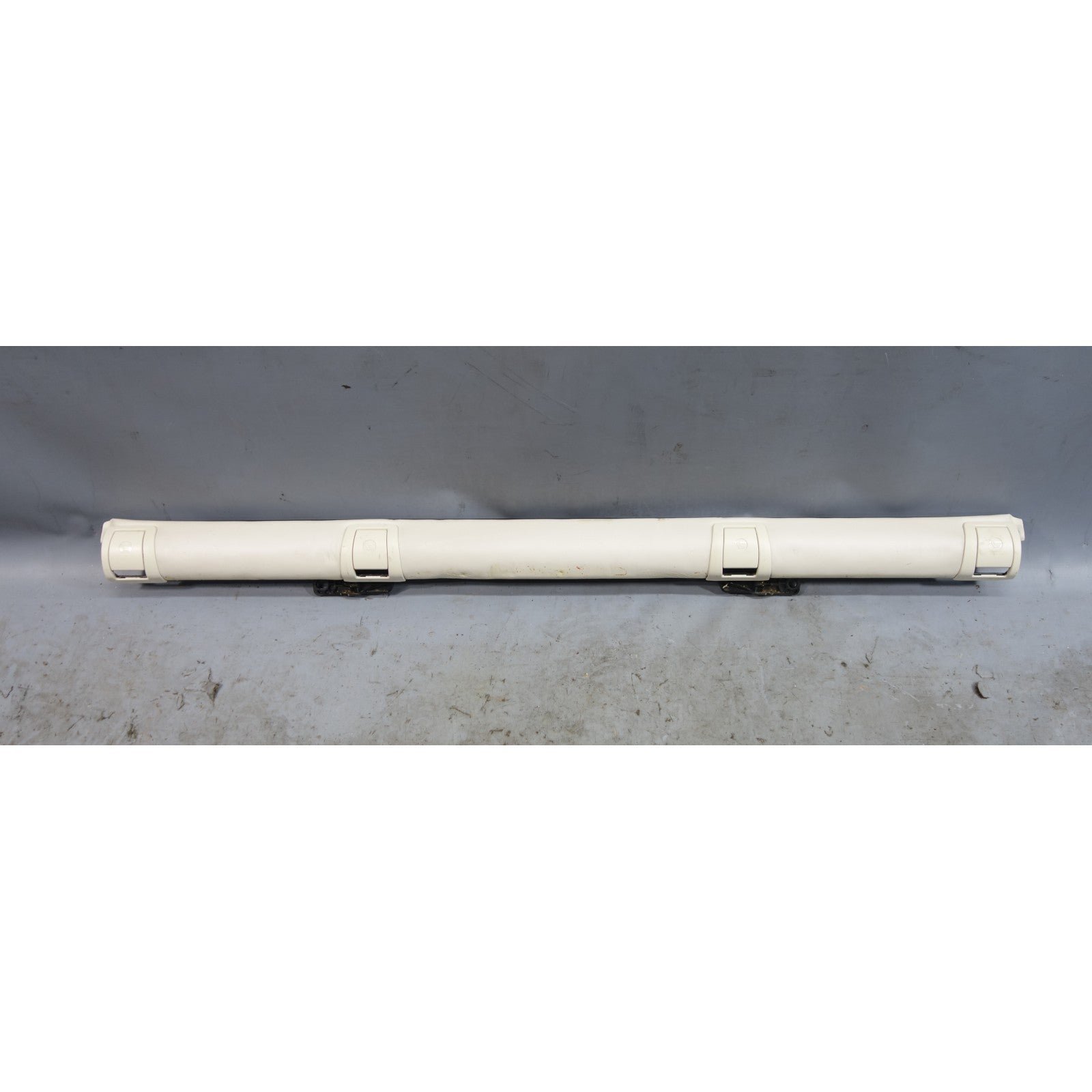57_29e6b093-eefe-4470-be4b-965b88a0086d.jpg 11-16 BMW F10 5-Series Rear Seat Bottom Strip Ivory White Napa Leather OEM - Image 1