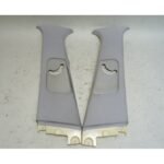 Damaged 99-03 BMW E39 5-Series Interior B- Pillar Column Covers Light Grey OEM