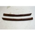 2007-2013 BMW E92 E93 3-Series 2dr Rear Lateral Wood Trim Strip Pair Walnut Root
