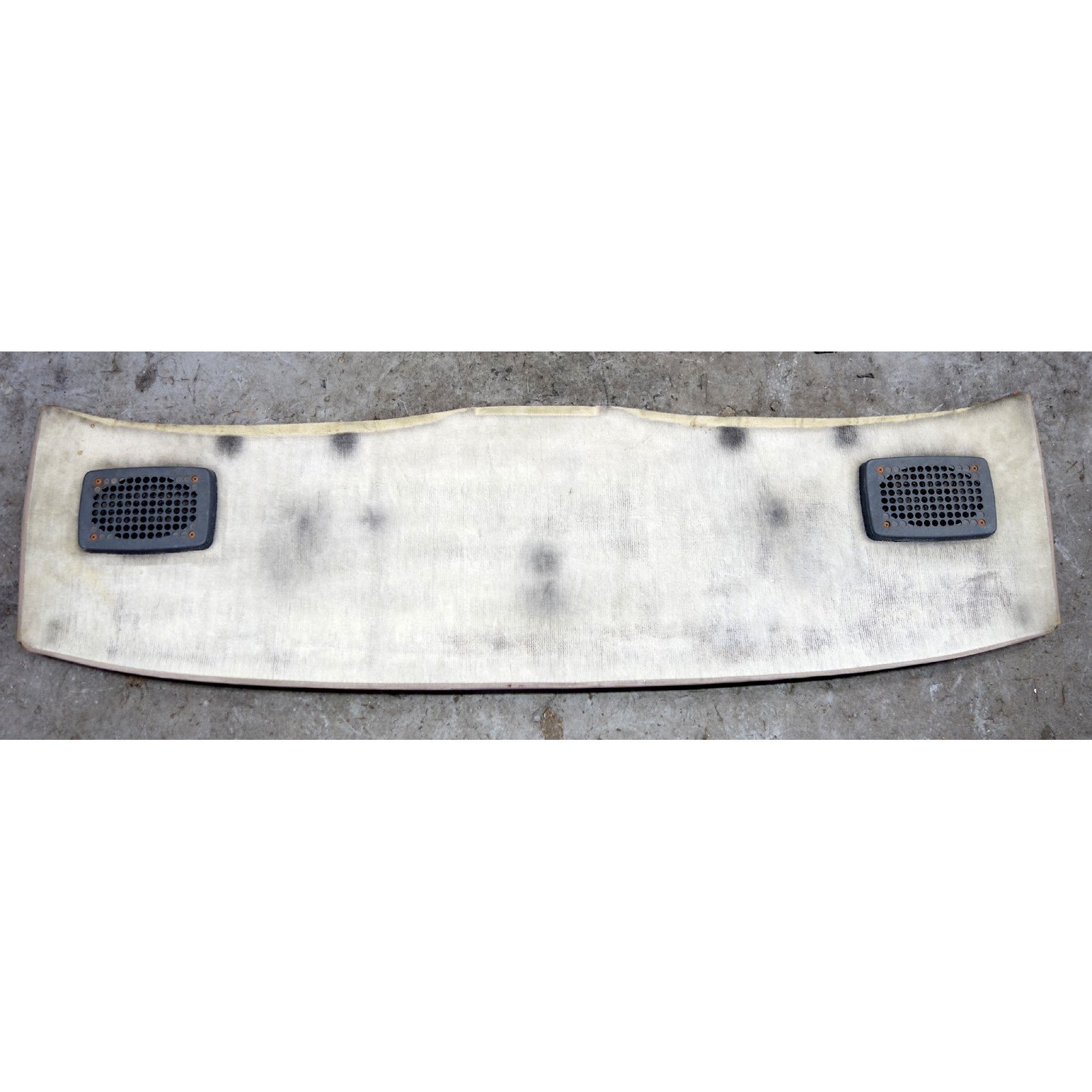 57_37f92124-1df4-4280-a34f-82b01a96f3ec.jpg 1993-1985 BMW E28 5-Series Sedan Rear Window Tray Shelf Cover Sand Beige OEM - Image 1