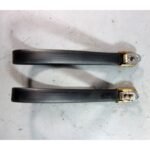 68-88 BMW E3 Sedan E10 2002 E24 Front Grab Strap Roof Handle Pair Black OEM