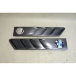 1996-2002 BMW Z3 Roadster Coupe Side Cowl Hood Grille Pair Steel Grey OEM