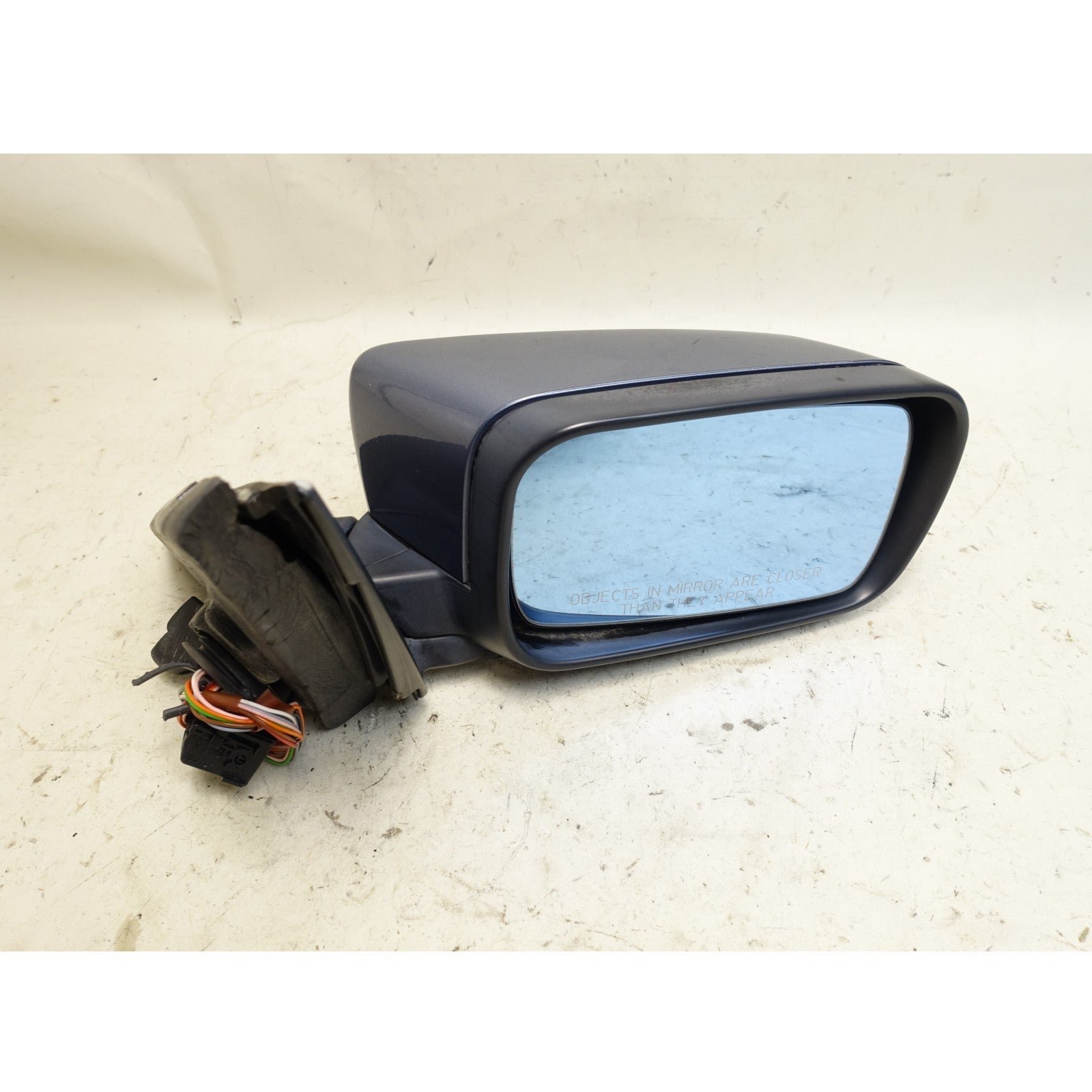 57_5caa9fbc-9a7f-4f72-9e2d-a1534d15fd5a.jpg 1998-2003 BMW E39 5-Series Factory Right Outside Side Mirror Steel Blue OEM - Image 1