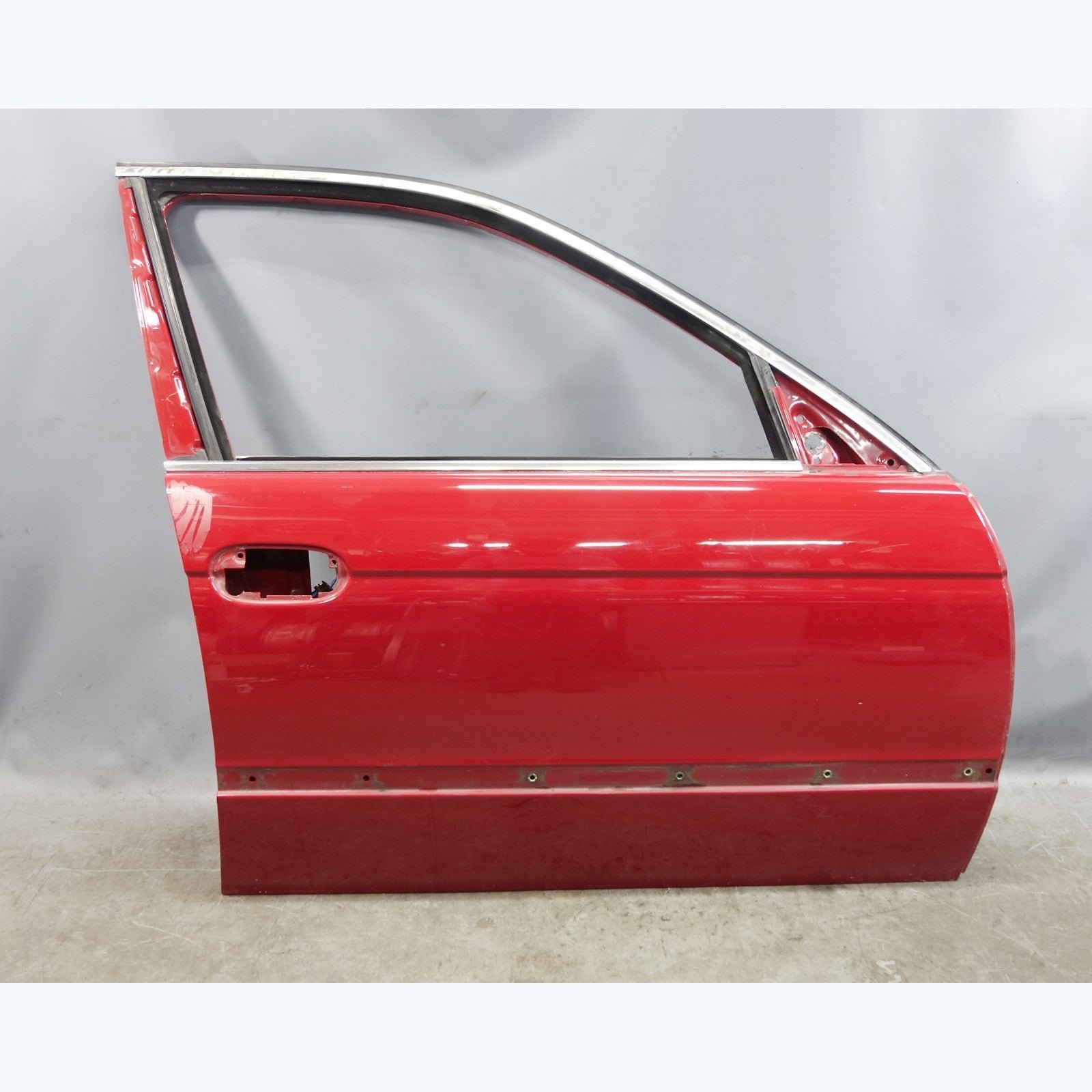 57_5cc5d32d-2c0f-49c7-b646-e0cdb2523d58.jpg 1997-2003 BMW E39 5-Series Left Front Drivers Door Shell Bare Imola Red OEM - Image 1
