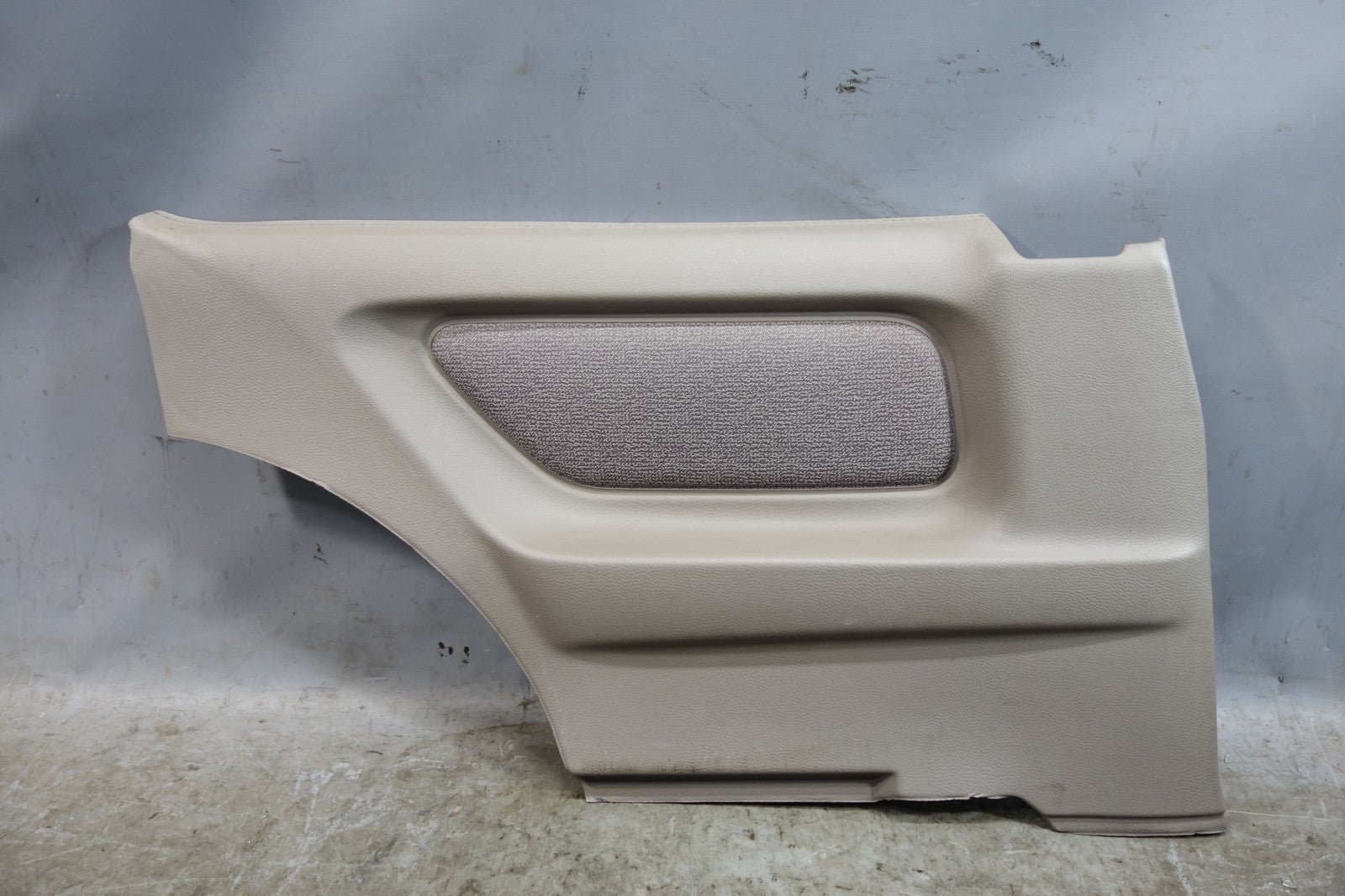57_5e8629c2-2852-420d-bab5-a498bce040ef.jpg Damaged 95-99 BMW E36 318ti Compact Left Rear Interior Side Trim Panel Grey OEM - Image 1
