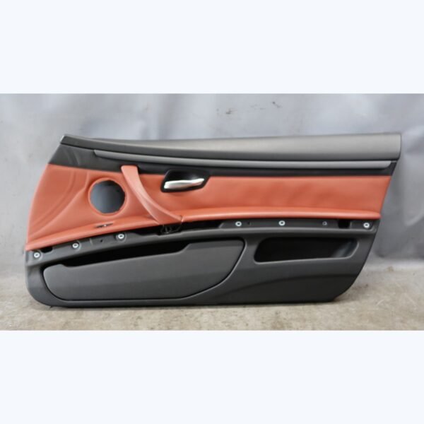 2008-2012 BMW E92 E93 M3 2dr Interior Right Passenger Door Panel Fox Red Leather