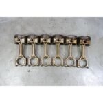 1999-2000 BMW M52TU 2.5L Piston and Connecting Rod Set of 6 E46 Z3 323i OEM