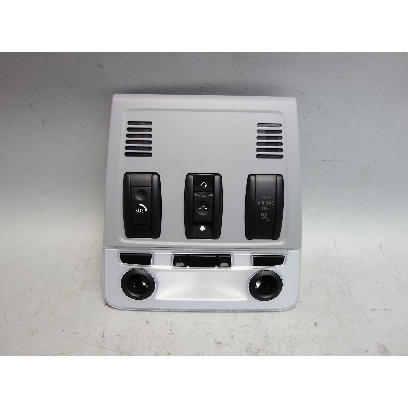 57_691c60cb-7c50-4c4d-83c2-fe72d3b1c0a7.jpg 2008-2013 BMW E82 1-Series Coupe Front Ceiling Map Light SOS Sunroof Grey OEM - Image 1