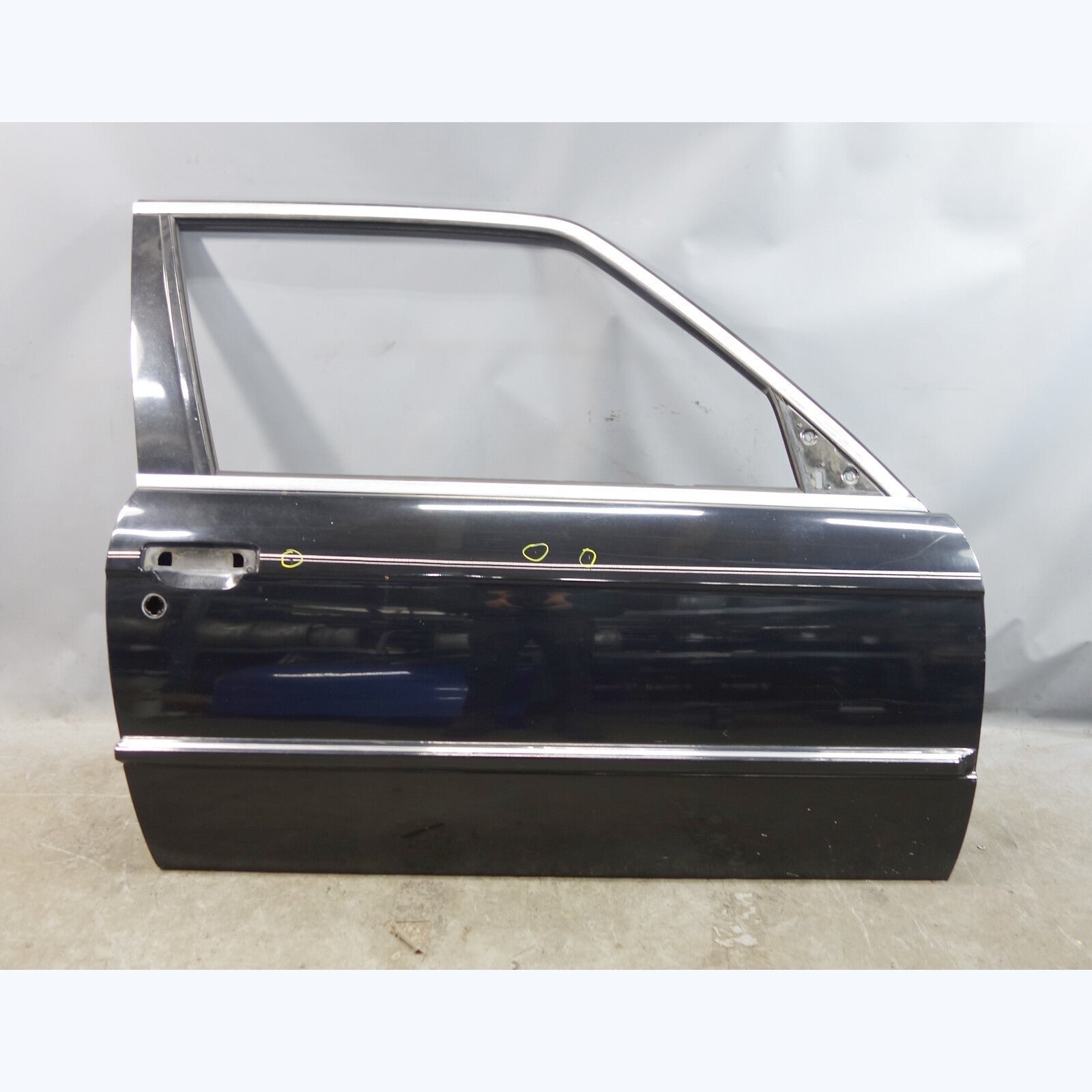 57_6b1aac1d-88c0-4ad2-a3ac-eebd6ffabb4e.jpg 1984-1991 BMW E30 3-Series Coupe Right Front Door Shell Bare Jet Black OEM - Image 1