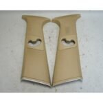 2007-2010 BMW E70 X5 Interior B- Pillar Column Upper Covers Pair Beige OEM