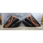 2014-2016 BMW F15 X5 SAV Rear Int Door Panel Trim Skin Pair Terra Leather OEM