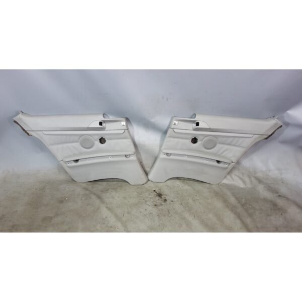 2008-2011 BMW E92 3-Series Coupe Rear Interior Lateral Trim Panels Grey Leather