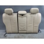 12-18 BMW F30 3-Series Sedan Rear Folding Seat Backrest Oyster Beige Heated OEM