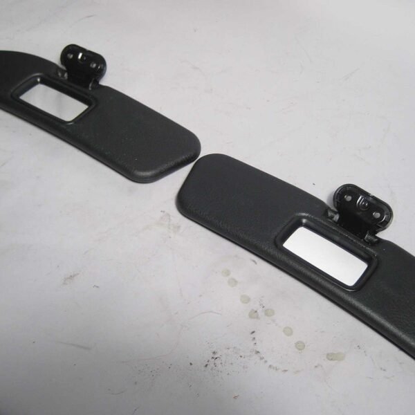 1997-2002 BMW Z3 Roadster Black Vinyl Sun Visor Pair Left Right OEM