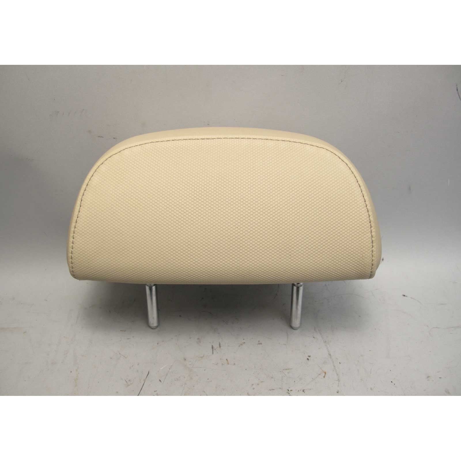 57_9242989b-58aa-4302-a677-729150d1fc76.jpg 2004-2007 BMW E63 E64 6-Series Rear Headrest Restraint Cream Beige Leather OEM - Image 1