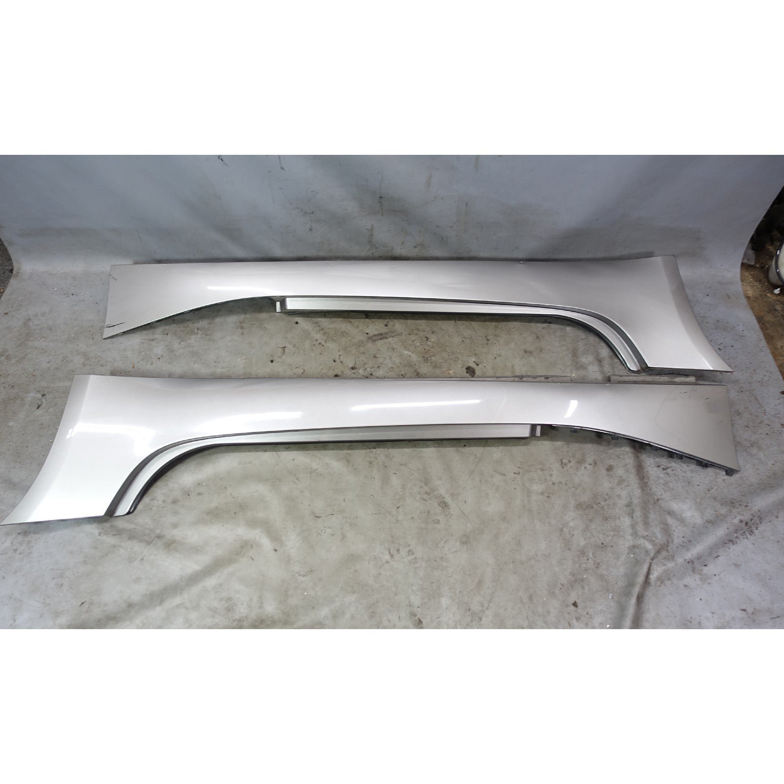 57_93b48d7d-08f4-4651-8236-9a7aff1399c6.jpg 2003-2008 BMW E85 E86 Factory Side Skirt Rocker Panel Pair Sterling Grey OEM - Image 1