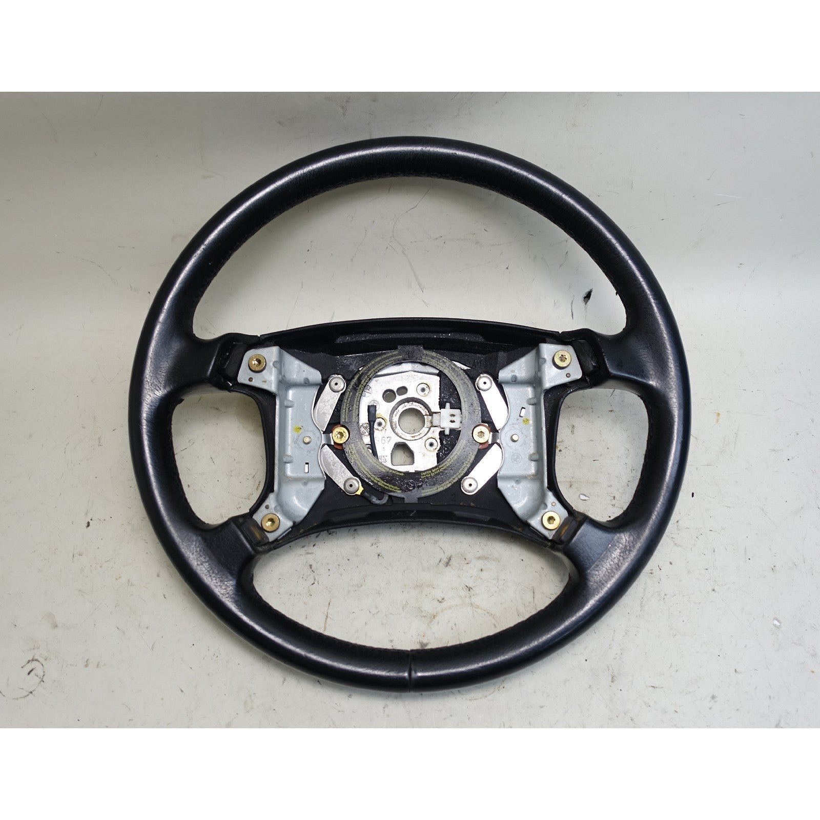 57_93f1eb5b-3922-4649-acca-e93b7c25be66.jpg 1994-1997 BMW E36 3-Series Convertible Factory Black Leather Steering Wheel OEM - Image 1