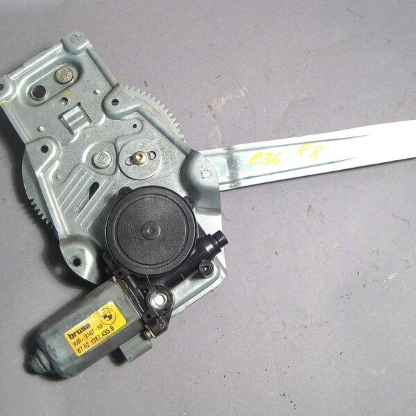 BMW E36 4dr Sedan Right Rear Window Regulator w Motor 1992-1998 USED OEM
