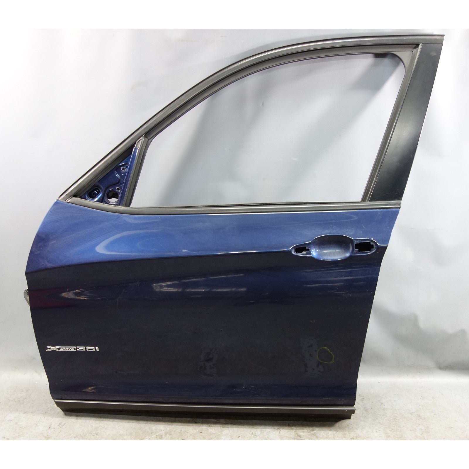 57_950a1bff-defe-45c3-b8fb-9ab962409f98.jpg 2011-2017 BMW F25 X3 SAV Left Front Driver's Door Shell Deep-Sea Blue Metallic - Image 1