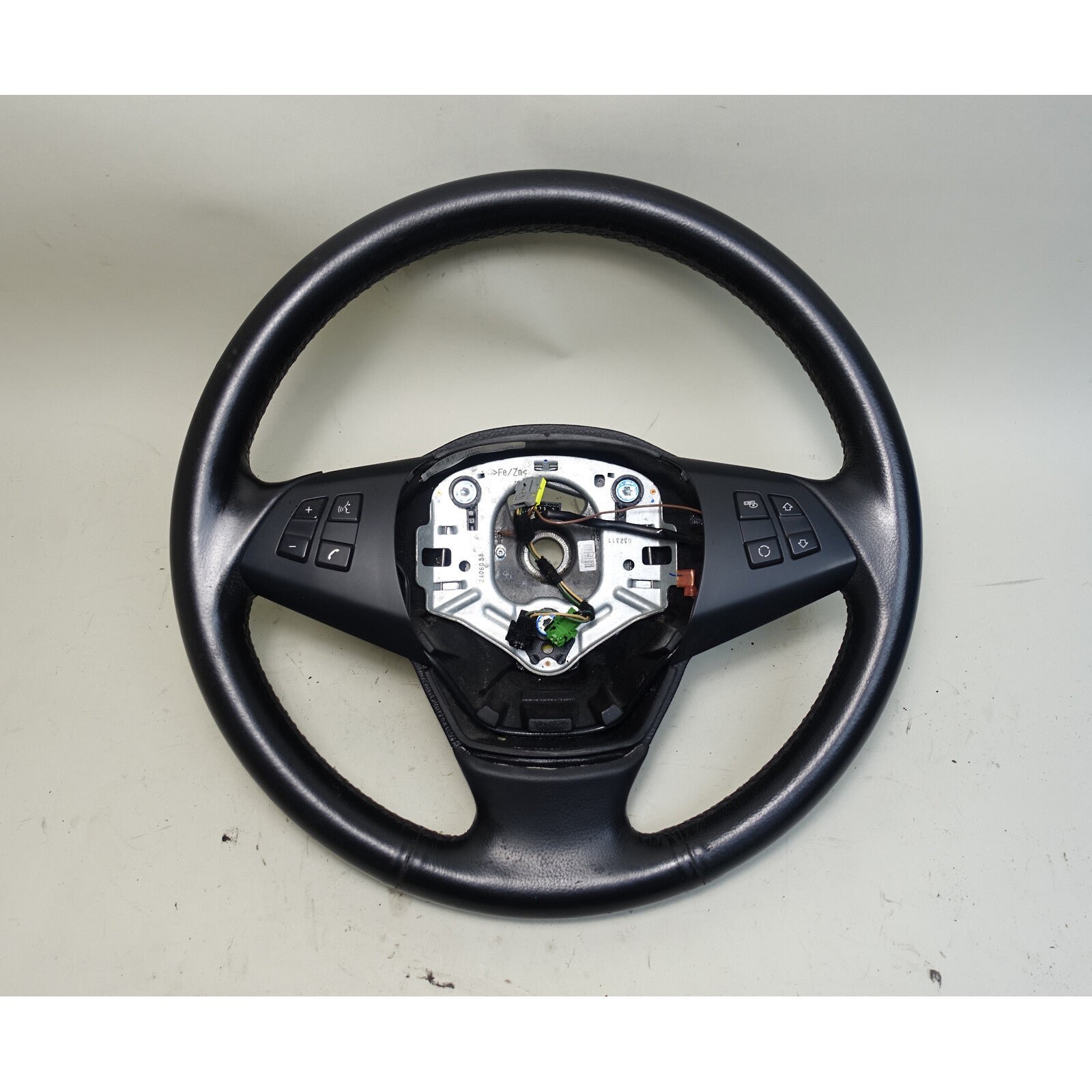 57_96b11a0a-9914-423a-86aa-a63faee2b10f.jpg 2010-2013 BMW E70 X5 SAV Factory Leather Steering Wheel w Multifunction Buttons - Image 1