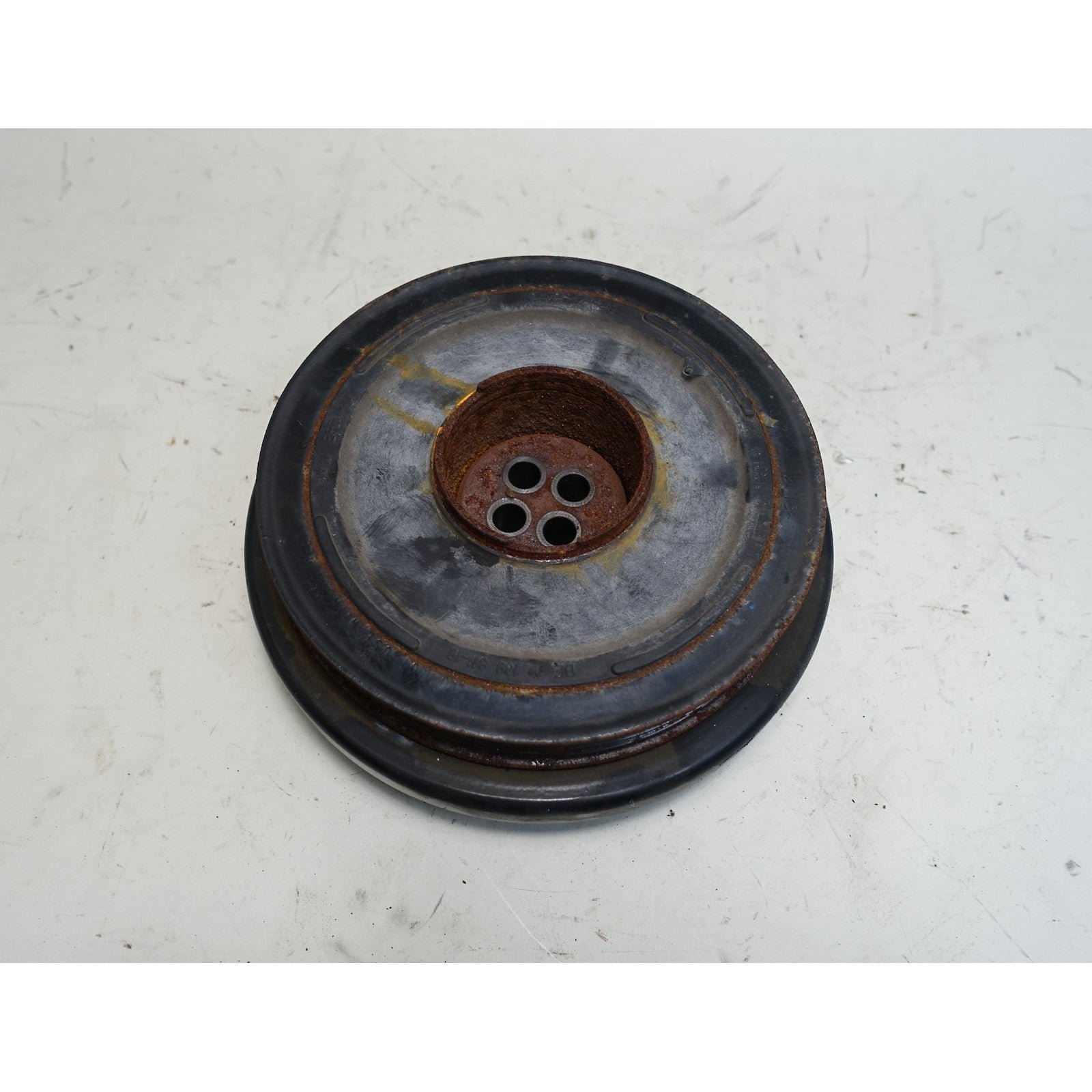 57_99ce21dd-cc31-41e7-8eff-8dea79ab636d.jpg 2014-2018 BMW F10 535d F02 740d N57 6-Cyl Engine Crankshaft Pulley Damper OEM - Image 1
