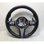 15-20 BMW F80 M3 F83 M4 Factory M Sports Leather Steering Wheel Paddles Heat OEM