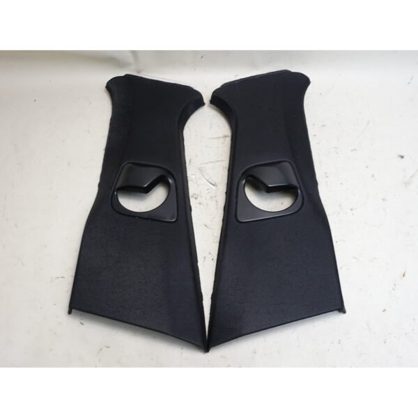 Damaged 2018-2024 BMW G01 X3 F97 Front B- Pillar Cover Trim Pair Black Cloth OEM