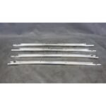 1982-1988 BMW E28 5-Series Front Rear Interior Window Sill Chrome Trim Set OEM
