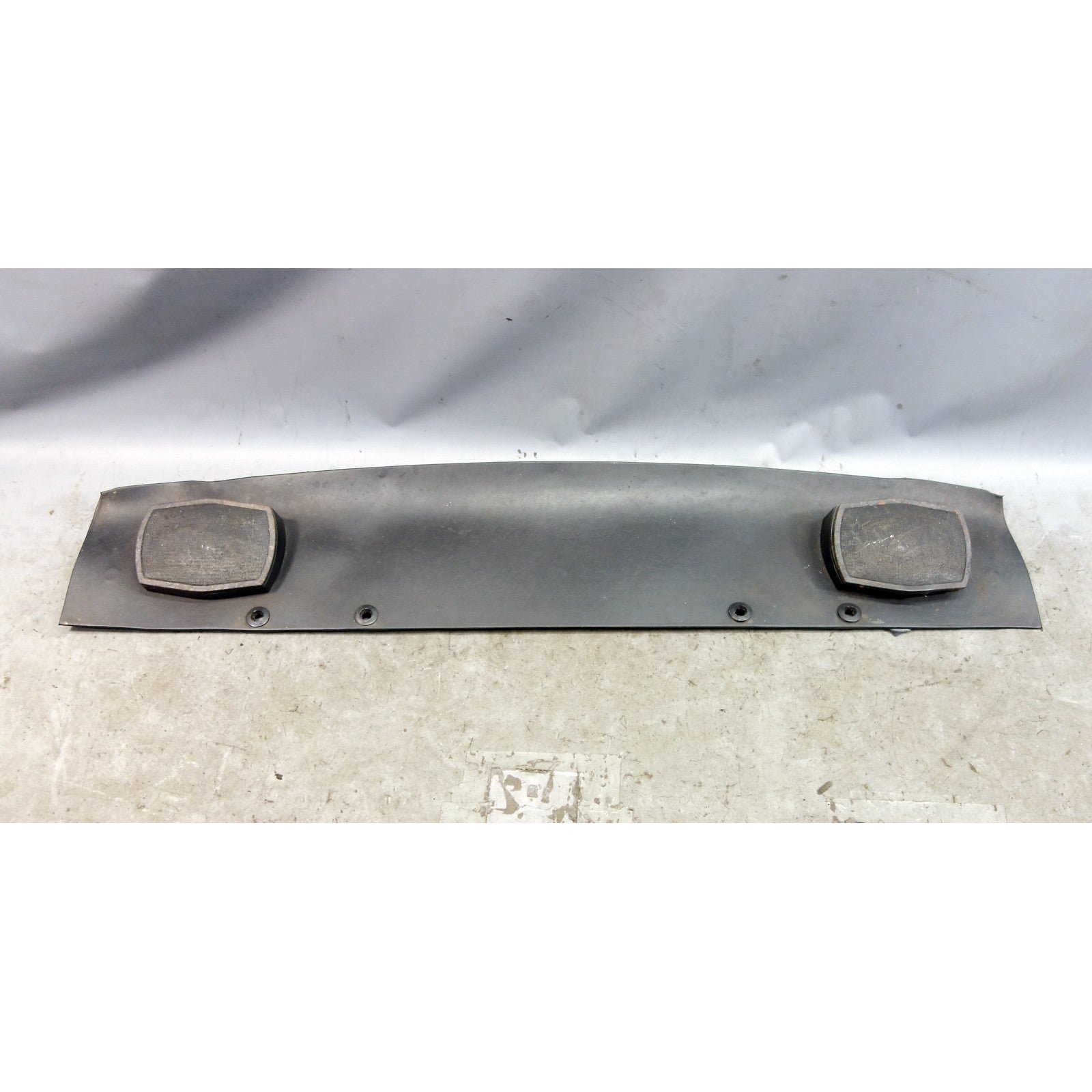 57_ad46143f-ac2a-4470-814a-9008aaac159a.jpg Damaged 1974-1976 BMW E3 Bavaria Sedan Rear Window Shelf W/ Speakers - Image 1