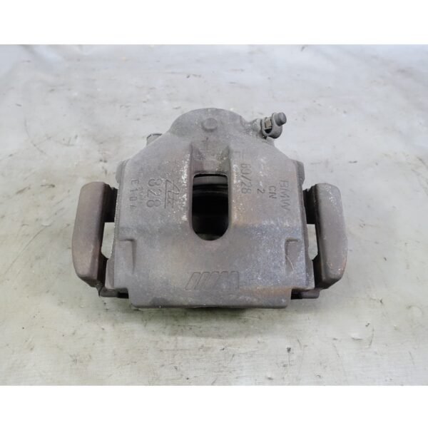 Damaged BMW E46 M3 Factory Right Front Brake Caliper with Bracket 2001-2006 OEM