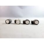 Damaged 10-17 BMW Park Distance Control Parking Sensors Set of 4 White OEM