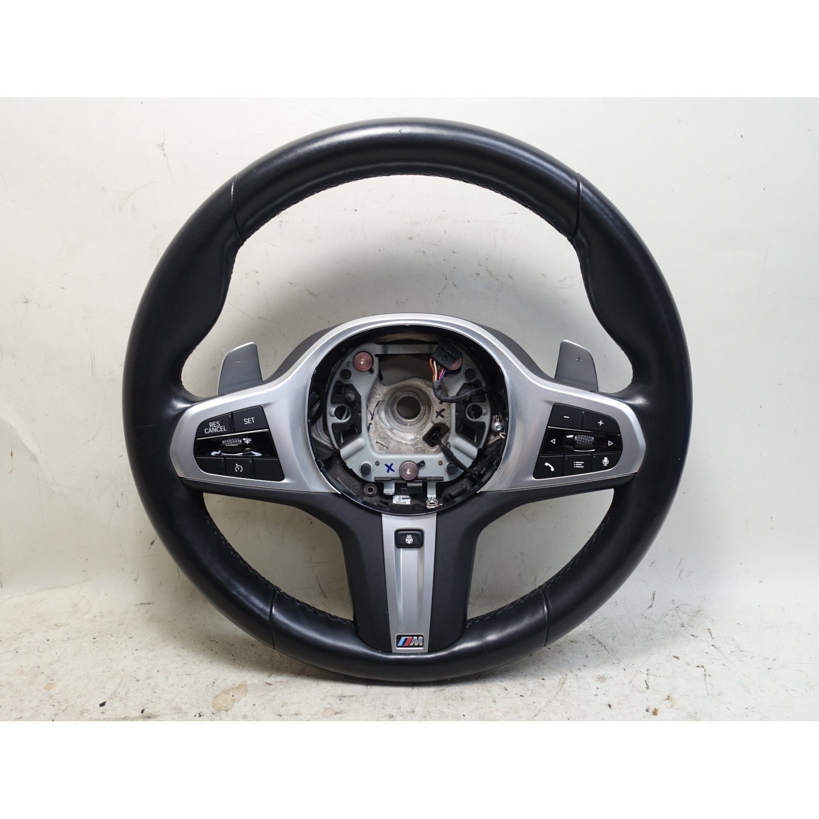 57_b1c84862-9cfb-47d4-b722-7e8619085d78.jpg BMW G01 X3 G02 X4 M Sport Heated Steering Wheel Paddles OEM 2018-2023 - Image 1