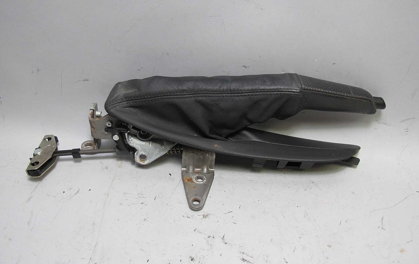 57_bbe1f57d-a01a-4bbb-9785-ef91b83f0326.jpg BMW E82 E88 1-Series Factory Emergency Hand Brake Lever w Black Leather 2008-13 - Image 1