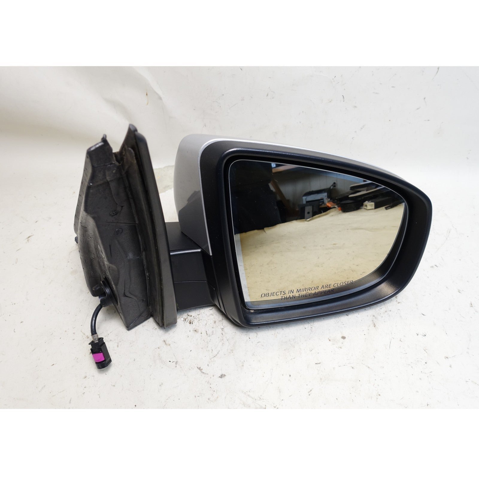 57_bd763146-93bb-4544-b847-4f0c7e92d46d.jpg 07-11 BMW E70 X5 Right Outside Side Mirror Power-Fold Titan Silver Top View OEM - Image 1