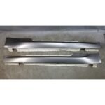 Damaged 06-10 BMW E63 E64 M6 Side Skirt Rocker Pair Wrapped Grey Over White OEM
