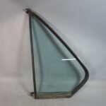 Damaged 76-88 BMW E12 E28 5-Series Left Rear Quarter Window Glass w/ Gasket OEM