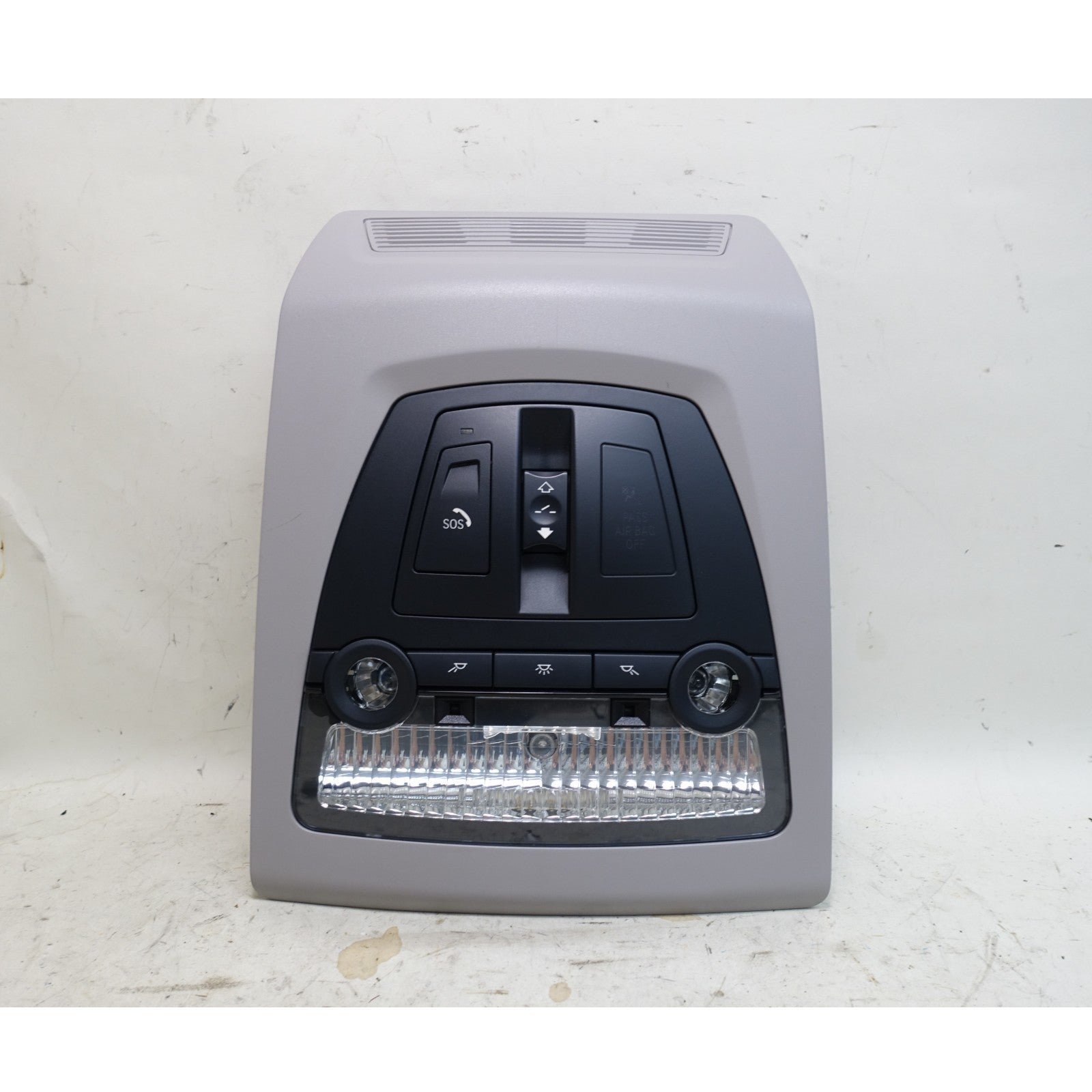 57_d5f2b5c9-a22e-4f97-b8a3-5843cdd08914.jpg 2013-2016 BMW 5-Series 7-Series Front Map Ceiling Light Switches Grey SOS OEM - Image 1