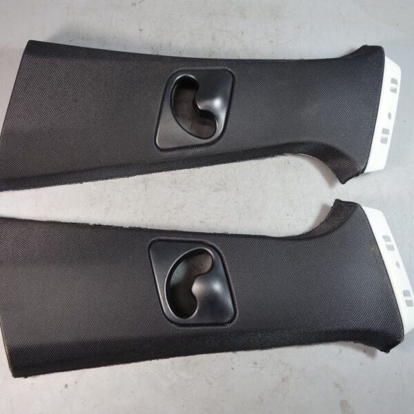 2014-2018 BMW F15 X5 F85 X5M SAV Int B- Pillar Column Upper Cover Pair Black OEM